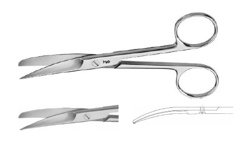 ДЕВЕР НОЖИЦІ ВИГНУТІ Г/Т 145MM